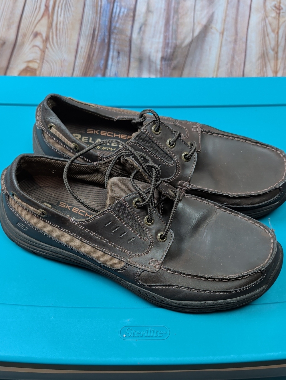 Skechers Expected Gembel Relaxed Fit Oxford Comfort Shoes Men's 11 Leather